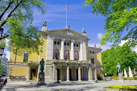 Oslo national theatre editorial image. Image of opera - 19862540