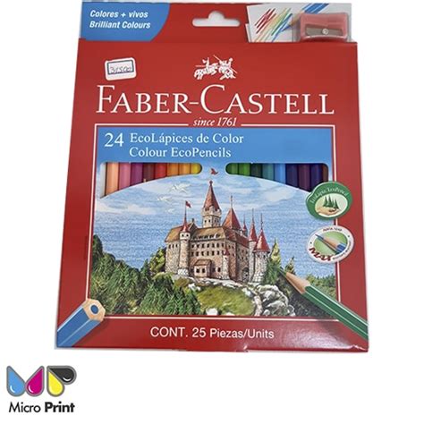 Lapices de Colores Faber Castell 24 Unidades | Micro Print - Venta de Insumos Informáticos ...