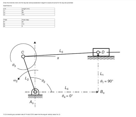 Solved Draw the kinematic chain and the required | Chegg.com