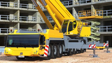 Mobile Crane Liebherr With Load 3D model - TurboSquid 2094438