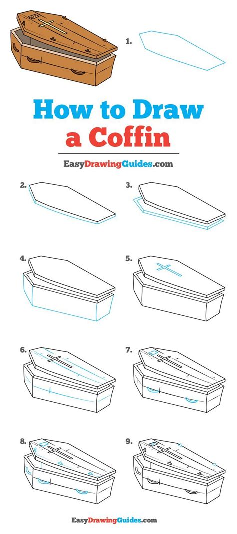 Learn How to Draw a Coffin: Easy Step-by-Step Tutorial