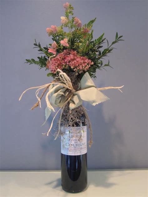 Flower bouquet with wine – Artofit