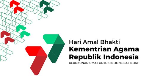 Gambar 77 Tahun Hari Amal Dan Bakti Kementerian Agama Republik Indonesia 3 Januari, 2023, Hut Ke ...