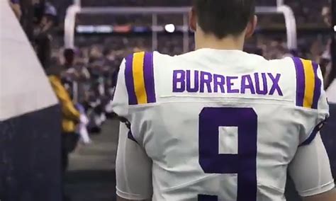 LSU Quarterback Joe Burrow Celebrates Louisiana With "Burreaux"