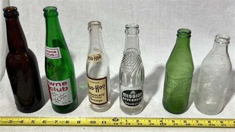 Bottle Assortment including Berghoff, Towne Club, Yoo-Hoo, Mission ...