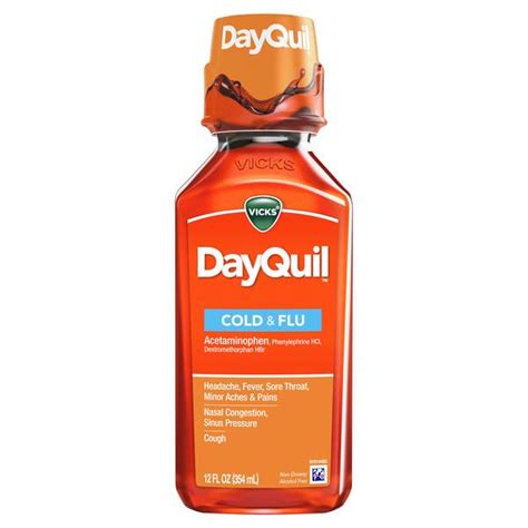 Vicks 12 oz DayQuil Daytime Cold & Flu Liquid Medicine - 8781131 | Blain's Farm & Fleet