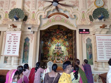 Iskcon Temple vrindavan editorial photo. Image of facade - 259469811