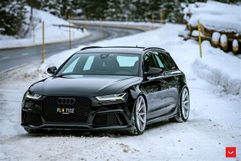 audi, Rs6, Avant, Black, Vossen, Wheels, Cars Wallpapers HD / Desktop and Mobile Backgrounds