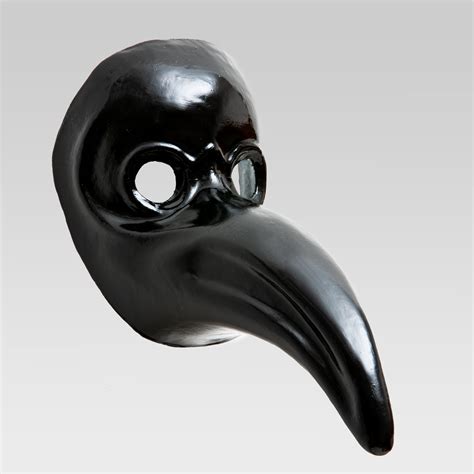 Plague Doctor Mask with Drawing of Doctor Itself | Venetian Masks Shop