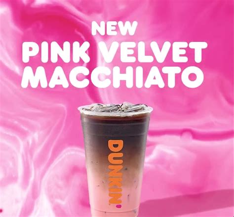 FAST FOOD NEWS: Dunkin' Pink Velvet Macchiato and Signature Latte - The ...