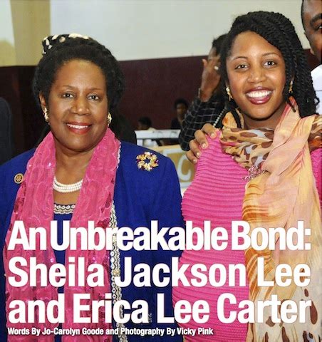 An Unbreakable Bond: Sheila Jackson Lee and Erica Lee Carter | Houston ...