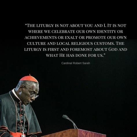 Great quote from Cardinal Robert Sarah : r/Catholicism