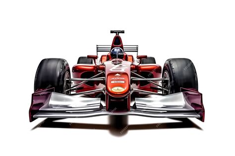 Premium Photo | A red race car with the number 2 on the front.