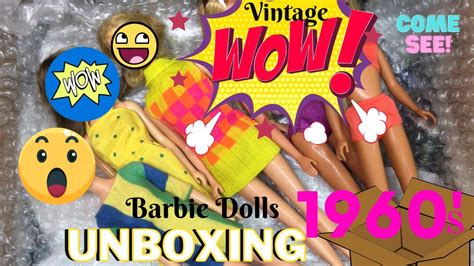 Unboxing Vintage Barbie Doll Unbox Toy Dolls Crinkle sound ASMR Video ...