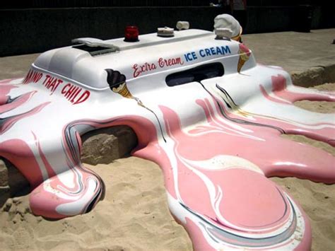 Melted IceCream Truck » Funny, Bizarre, Amazing Pictures & Videos