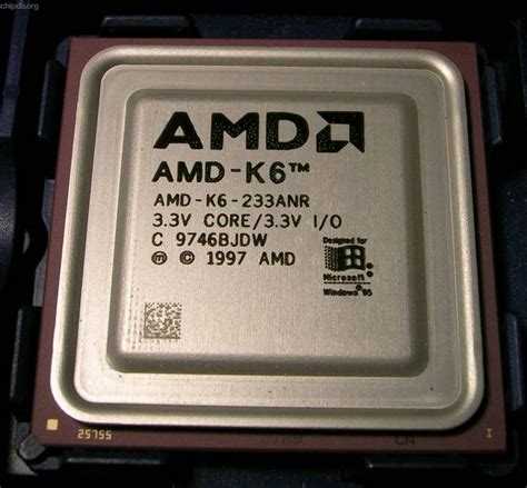 AMD - K6 - 233 - AMD AMD-K6-233ANR missprint - chipdb.org