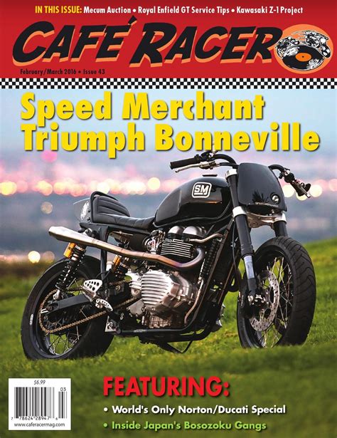 Café Racer Digital Magazine | Issue #43 | Cafe racer, Triumph bonneville, Bonneville