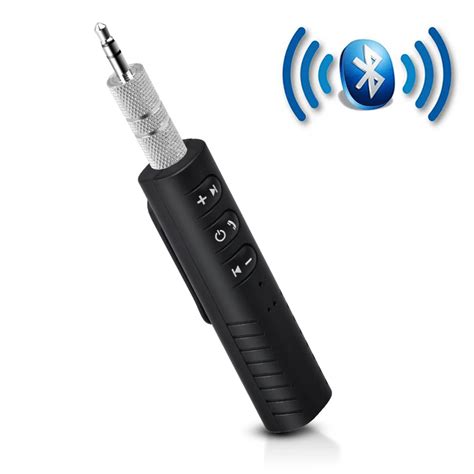 ihens5 Clip on Wireless Bluetooth Receiver 3.5mm Jack Bluetooth Audio Music adapter with Mic for ...