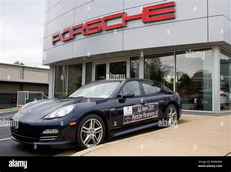 A Porsche and Audi car dealership Stock Photo - Alamy