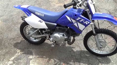 2001 Yamaha TTR 90 - Walk Around, Start, and Ride - YouTube