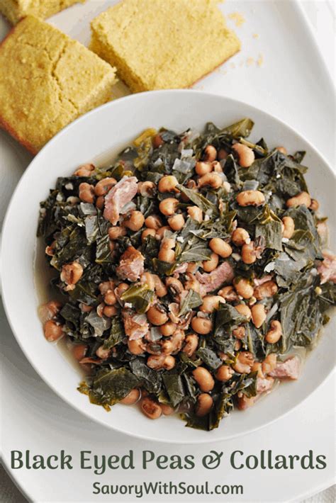 Southern Black Eyed Peas and Collard Greens - Savory With Soul