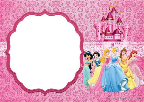 Princess Birthday Invitation Templates Free The Template Can Be Used As ...