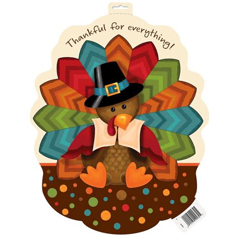 Cute Turkey Thanksgiving Cutout Decorations | Thanksgiving Decorations