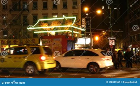 Chinatown at Night stock video. Video of information - 130013565