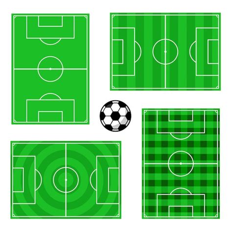 Premium Vector | Soccer field designs