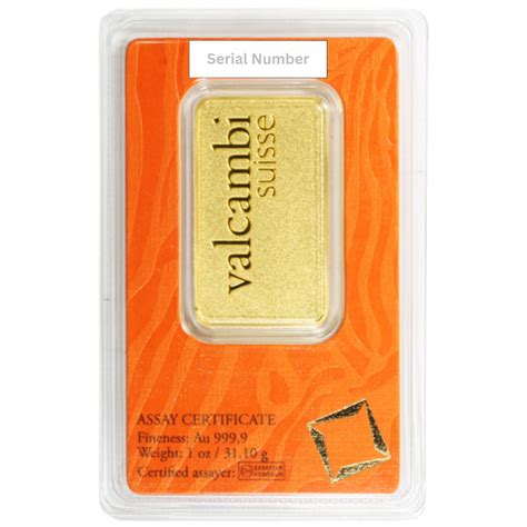 1 oz Valcambi Suisse Gold Bar (In Assay) | Investor Crate® – IC INC