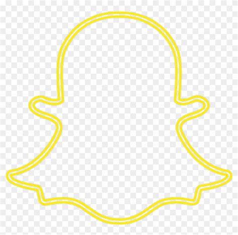 #snapchat #logo #yellow #glow - Neon Snapchat Logo Png - Free ...