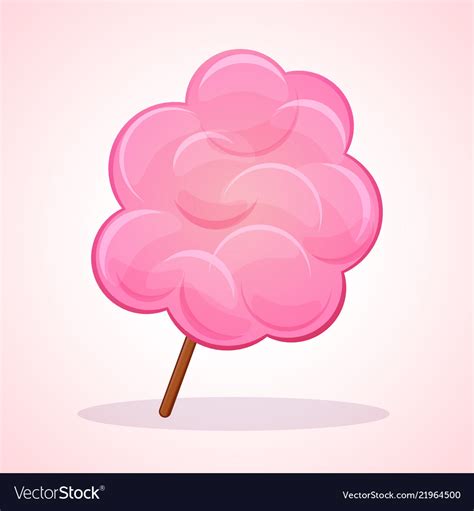 Pink candy floss icon Royalty Free Vector Image