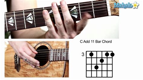 How to Play C Add 11 Bar Chord on Guitar - YouTube