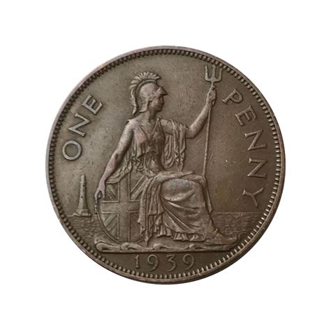 1939 One Penny Coin Great Britain From King George VI , Perfect for ...