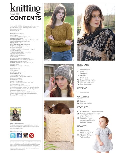 Knitting Magazine - Issue 228 Subscriptions | Pocketmags