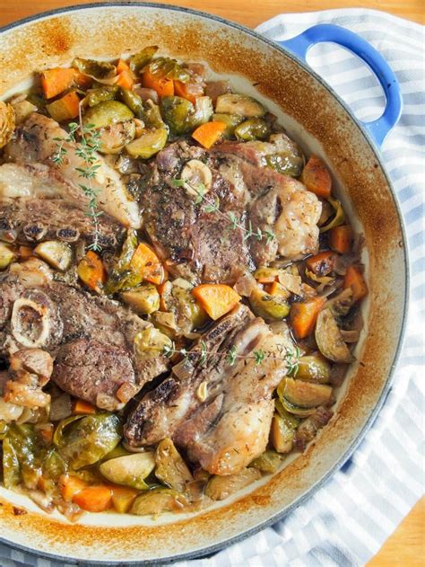 One pot braised lamb shoulder chops & vegetables is a delicious, comforting & easy one pot meal ...