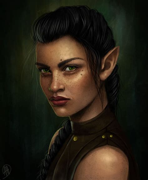 ArtStation - Astrid, Anna Elizabeth | Fantasy characters female, Elf female, Elf art