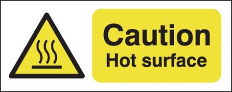 Caution Hot Surface Signs | Seton