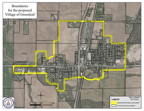 The Proposed Village of Greenleaf Boundaries – Town of Wrightstown, Brown County, WI