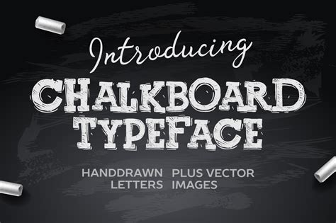 Chalkboard typeface ~ Sans Serif Fonts ~ Creative Market