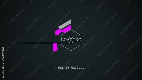 please wait loading screen animation loop - retro style Stock Video ...