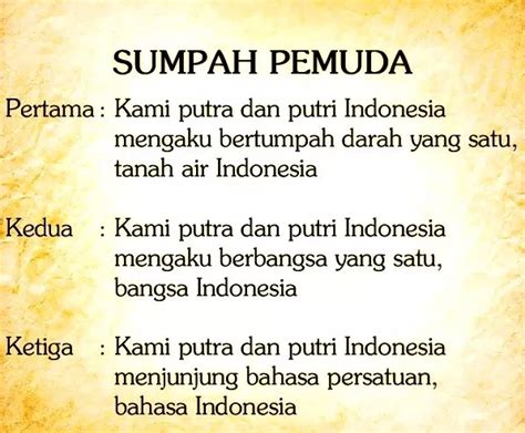 Sejarah Sumpah Pemuda 28 Oktober 1928 | SD NEGERI 7 MUNTOK