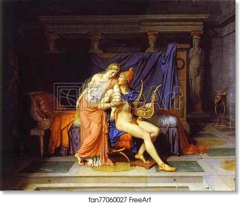 Free art print of The Love of Paris and Helen by Jacques-Louis David ...