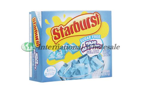 STARBURST SUGAR FREE GELATIN BLUE RASPBERRY 12 CT Wholesale Bulk Supplier/Distributor of ...