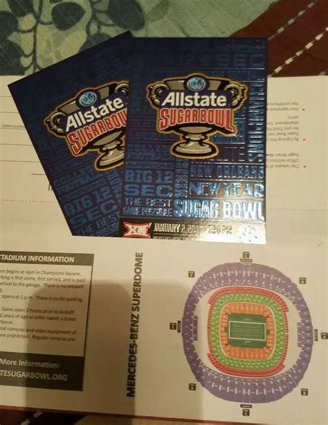 My Sugar Bowl tickets came in the mail today : r/FloridaGators