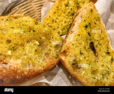 Bolo do Caco garlic bread, a speciality of Madeira, Portugal Stock Photo - Alamy