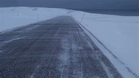 Cycling Nordkapp Winter 2013 - Storm on my way back from Magerøya - YouTube