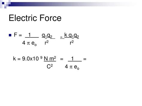 PPT - Electrostatic Formula PowerPoint Presentation, free download - ID:3218666