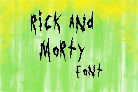 Rick and Morty Font Free Download