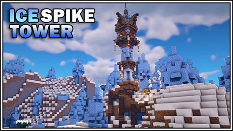 Minecraft Ice Spike Tower House - Quick and Easy - YouTube